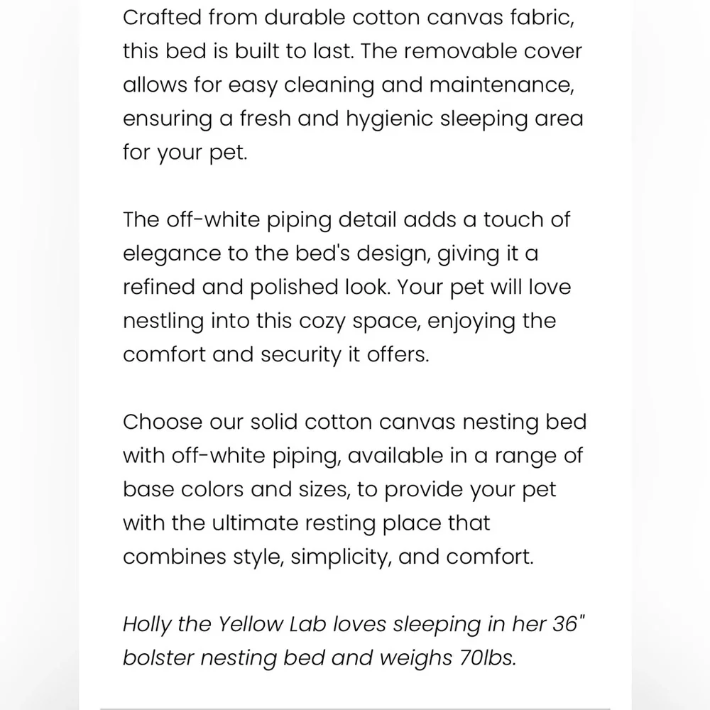 Canine Styles Cotton Canvas Bed 24 Inch - Picture 5 of 12